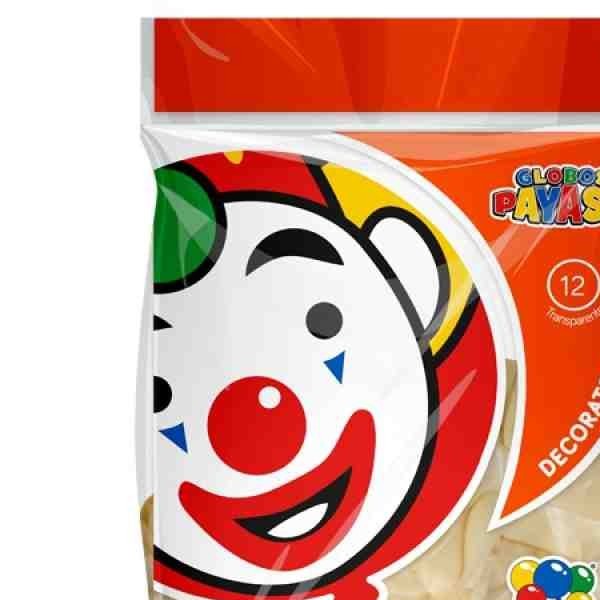 GLOBOS DECORATOR 12 BOL. C50 TRANSPARENTE C. 60